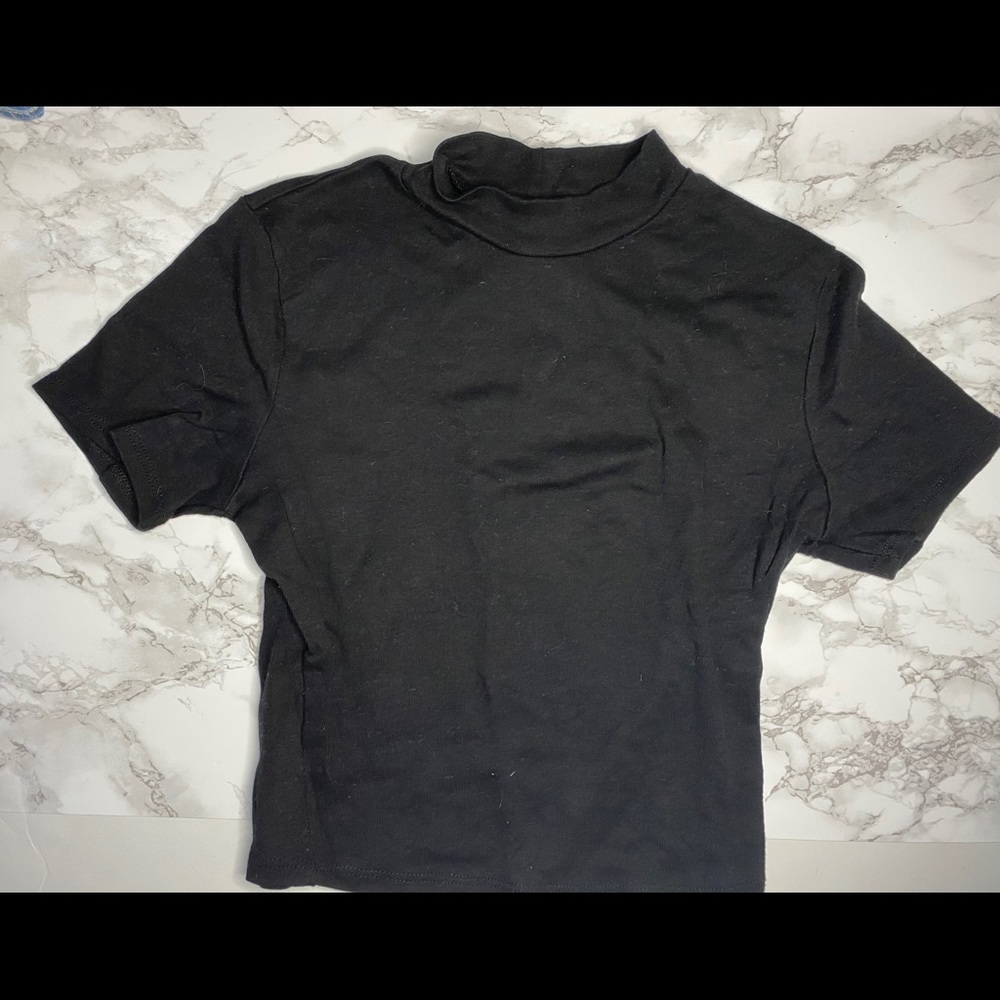 Black turtle neck